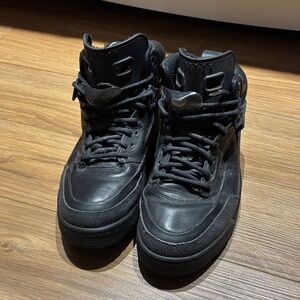 Mens Jordans Black Winterized Spizikes